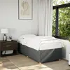 Image de vidaXL Cadre de lit sans matelas gris foncé 90x190 cm tissu