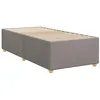 Image de vidaXL Cadre de lit sans matelas taupe 100x200 cm tissu