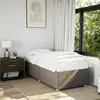 Image de vidaXL Cadre de lit sans matelas taupe 100x200 cm tissu
