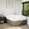 Image de vidaXL Cadre de lit sans matelas taupe 120x200 cm tissu