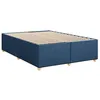 Image de vidaXL Cadre de lit sans matelas bleu 140x200 cm tissu