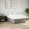 Image de vidaXL Cadre de lit sans matelas taupe 160x200 cm tissu