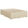 Image de vidaXL Cadre de lit sans matelas crème 160x200 cm tissu