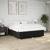 Image de vidaXL Cadre de lit sans matelas noir 180x200 cm tissu