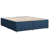Image de vidaXL Cadre de lit sans matelas bleu 180x200 cm tissu