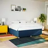 Image de vidaXL Cadre de lit sans matelas bleu 180x200 cm tissu