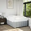 Image de vidaXL Cadre de lit sans matelas gris clair 120x190 cm tissu