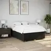 Image de vidaXL Cadre de lit sans matelas noir 140x190 cm tissu