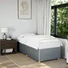 Image de vidaXL Cadre de lit sans matelas gris clair 90x200 cm tissu