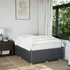 Image de vidaXL Cadre de lit sans matelas gris foncé 120x190 cm tissu