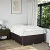 Image de vidaXL Cadre de lit sans matelas marron foncé 120x190 cm tissu