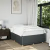 Image de vidaXL Cadre de lit sans matelas gris foncé 120x200 cm tissu