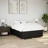 Image de vidaXL Cadre de lit sans matelas noir 140x190 cm tissu