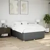 Image de vidaXL Cadre de lit sans matelas gris foncé 140x200 cm tissu