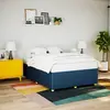 Image de vidaXL Cadre de lit sans matelas bleu 160x200 cm tissu