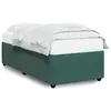 Image de vidaXL Cadre de lit sans matelas vert foncé 90x200 cm velours