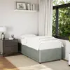Image de vidaXL Cadre de lit sans matelas gris clair 100x200 cm velours