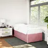 Image de vidaXL Cadre de lit sans matelas rose 100x200 cm velours