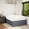 Image de vidaXL Cadre de lit sans matelas gris foncé 120x200 cm velours