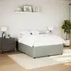 Image de vidaXL Cadre de lit sans matelas gris clair 140x190 cm velours