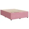 Image de vidaXL Cadre de lit sans matelas rose 140x190 cm velours