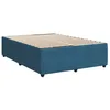 Image de vidaXL Cadre de lit sans matelas bleu 160x200 cm velours