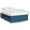 Image de vidaXL Cadre de lit sans matelas bleu 160x200 cm velours