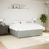 Image de vidaXL Cadre de lit sans matelas gris clair 180x200 cm velours