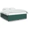 Image de vidaXL Cadre de lit sans matelas vert foncé 180x200 cm velours