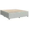 Image de vidaXL Cadre de lit sans matelas gris clair 200x200 cm velours