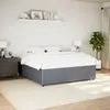 Image de vidaXL Cadre de lit sans matelas gris foncé 200x200 cm velours
