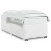 Image de vidaXL Sommier à lattes de lit avec matelas Blanc 80x200 cm Similicuir