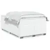 Image de vidaXL Sommier à lattes de lit avec matelas Blanc 120x200cm Similicuir