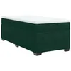Image de vidaXL Sommier à lattes de lit et matelas Vert foncé 80x200 cm Velours