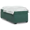 Image de vidaXL Sommier à lattes de lit avec matelas Vert foncé 90x200 cm