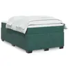 Image de vidaXL Sommier à lattes de lit avec matelas vert foncé 120x190 cm