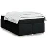 Image de vidaXL Sommier à lattes de lit avec matelas Noir 120x200 cm Tissu
