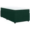 Image de vidaXL Sommier à lattes de lit et matelas Vert foncé 80x200 cm Velours