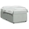 Image de vidaXL Sommier à lattes de lit et matelas Gris clair 90x190 cm Velours