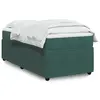 Image de vidaXL Sommier à lattes de lit avec matelas Vert foncé 90x190 cm