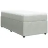 Image de vidaXL Sommier à lattes de lit et matelas Gris clair 90x200 cm Velours