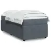 Image de vidaXL Sommier à lattes de lit avec matelas Gris foncé 100x200 cm
