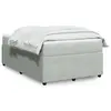 Image de vidaXL Sommier à lattes de lit et matelas Gris clair 120x200cm Velours