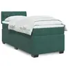 Image de vidaXL Sommier à lattes de lit et matelas Vert foncé 80x200 cm Velours