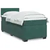 Image de vidaXL Sommier à lattes de lit avec matelas Vert foncé 90x200 cm