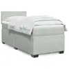Image de vidaXL Sommier à lattes de lit et matelas Gris clair 100x200cm Velours