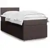 Image de vidaXL Sommier à lattes de lit avec matelas Marron foncé 90x200 cm