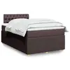 Image de vidaXL Sommier à lattes de lit avec matelas Marron foncé 120x200 cm