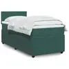 Image de vidaXL Sommier à lattes de lit et matelas Vert foncé 80x200 cm Velours