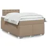 Image de vidaXL Sommier à lattes de lit avec matelas Cappuccino 120x200 cm